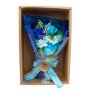 Seifenblumen Bouquet Blumenstrauß Blau