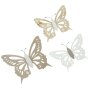 Decorative butterfly "Nature", set of 3