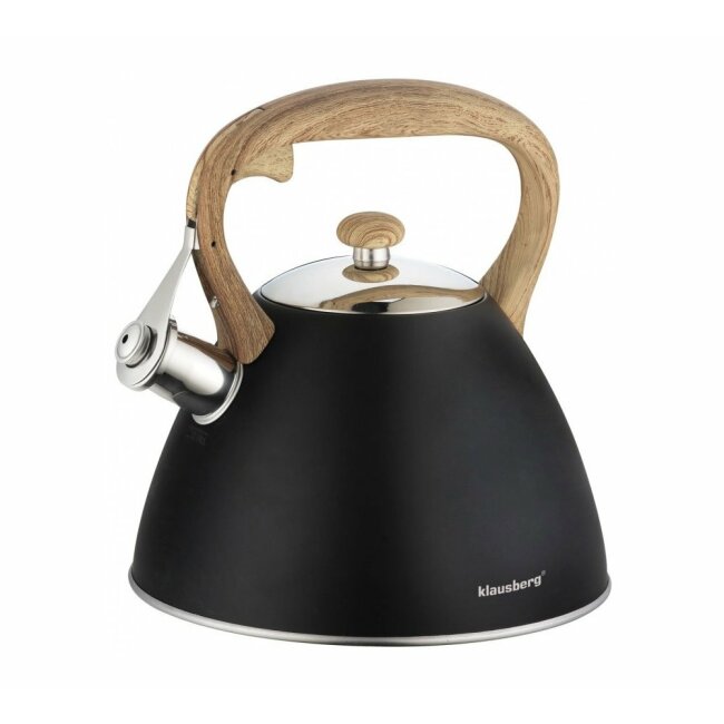 Flute kettle 3L, black