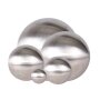 Stainless steel decorative ball matt brushed 28cm