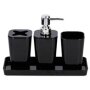 Set de salle de bain 4 pcs. noir