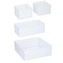 Panier de rangement Boîtes de rangement 4pcs. blanc