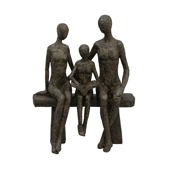 Hilda-familieskulptur, polyresin