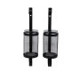 Wall candle holder metal black set of 2 39 cm