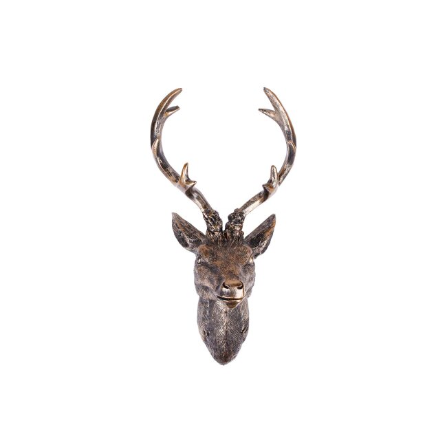Deer antlers in bronze, approx. 20 x 12 x 30 cm