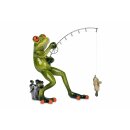 Frø figur "Angler" I ca. 18cm