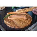 Olive wood barbecue and kitchen tongs I ca. 30 cm