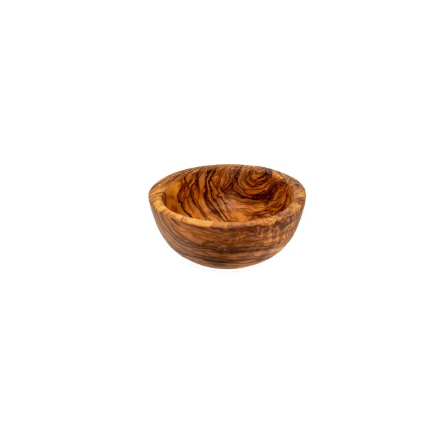 Round cereal bowl decorative olive wood approx 15 cm