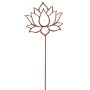 Lotus garden plug, ca. 34 x 37 cm, rod ca. 130 cm