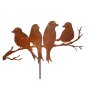 Vogelfamilie, tuinplug, ca. 50 x 15 cm, h ca. 145 cm