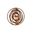 Vindklokkespiral med hest, Ø ca. 18 cm