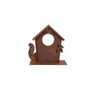 Bird house with squirrel, approx. 25 x 10 x 25 cm