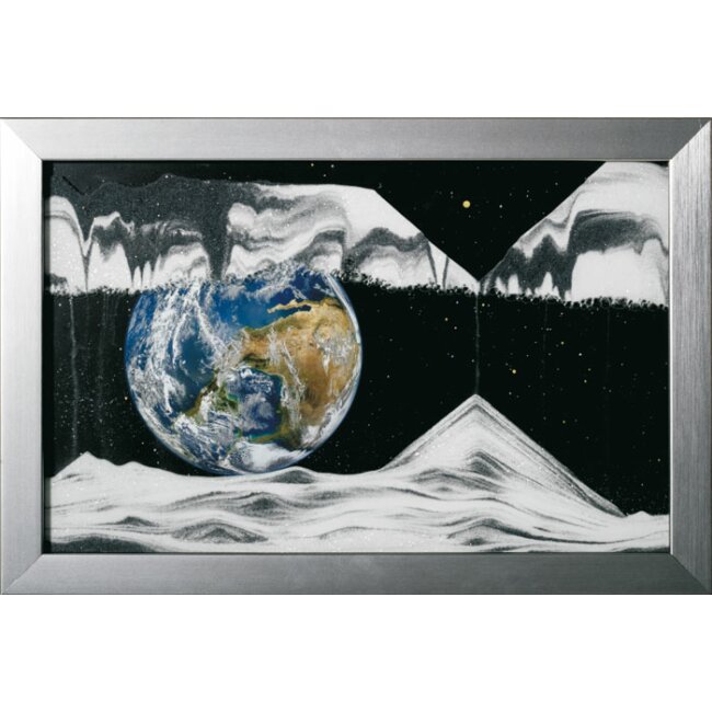 Sandbillede - Movie Earth, medium, ca. 42 x 29 x 2,4 cm