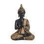 Buddha noir/or, env. 21 cm - mains devant la poitrine