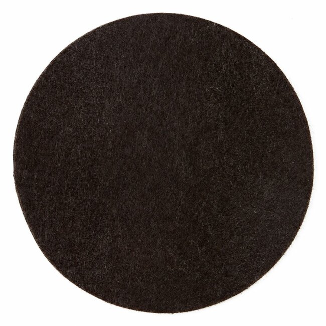 Felt coaster, brown, approx. Ø 10 cm