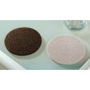 Felt coaster, brown, approx. Ø 10 cm