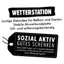 Alu Schild Wetterstation, ca. 30 cm