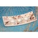 Tealight holder deco bowl Maritime made of wood, approx....