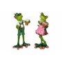 Paire de grenouilles en costume traditionnel, set de 2, env. 17 cm