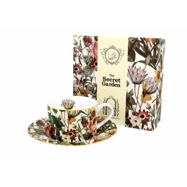 Cup and saucer "Spring flowers", about 240 ml