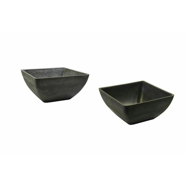 Ecostone bowl, gray or anthracite, approx. 30 x 30 x 15 cm