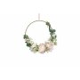 Dekoring mit Blumen, Goldring Hoop, rose, ca. 36 cm