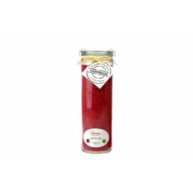 Candle Factory Bougie parfumée Big-Jumbo "Magie de pommes", vieux rouge