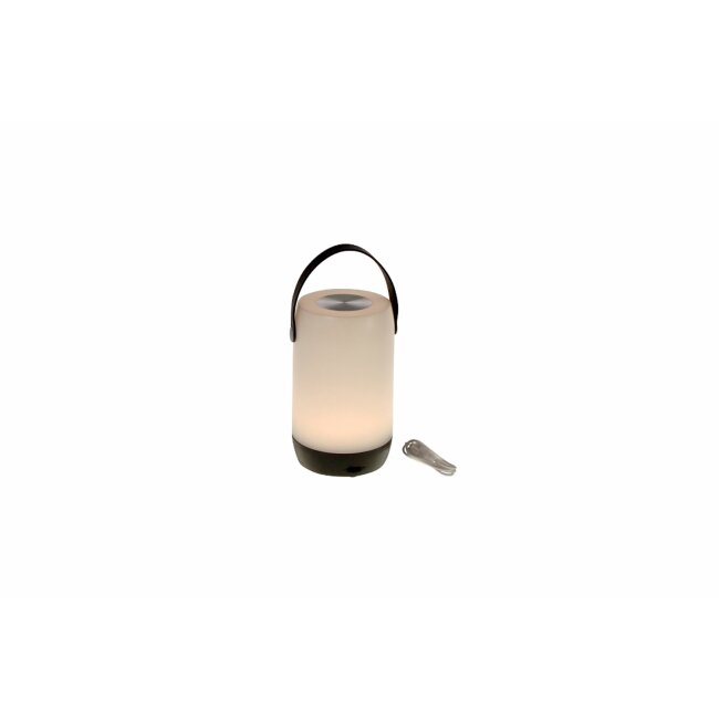 Lanterne LED tactile, blanc/noir, env. 11,5 x 19 cm