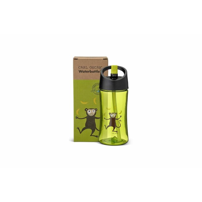 Bouteille deau - enfants, env. 0,35 l, citron vert - singe