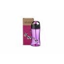 Bouteille deau - enfants, env. 0,35 l, violet - vache