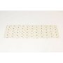 Table runner "dots" transparent thread pattern beige cream