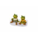 Frog edge stool made of poly, set of 2, approx. 7 x 7 x 7 cm