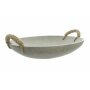 Modern decorative concrete bowl with handles I ca. 35cm