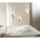 Porte-bougies en verre, set de 3 tailles différentes Ø 3,5cm