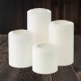 Permanent candle Cornelius | set of 4 | height 12cm 10cm 8cm 6cm