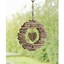 Wreath Wooden Heart rustic decoration with country charm...