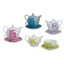 Porzellan Tee Set Tea for one Teeservice Teekanne Tasse...