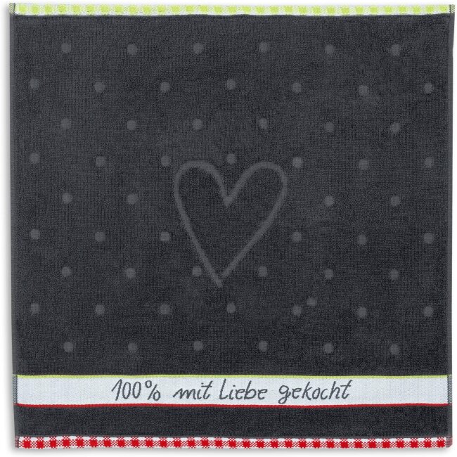 Terry kitchen towel | 50x50cm love