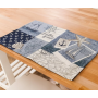 Set de table maritime "Patchwork", 4 pièces, env. 32 x 48 cm