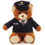 Plush bear "Police" sitting 18x19x27 cm