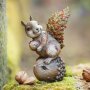 Squirrel on hazelnut