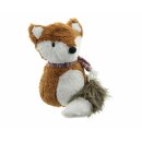 Doorstop small fox with fluffy tail, red brown fox made...