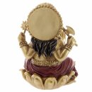 Goud en rood Ganesh standbeeld 16 cm