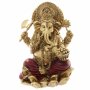 Goud en rood Ganesh standbeeld 16 cm