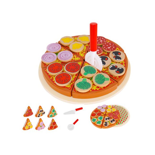 Wooden pizza set