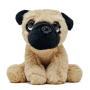 Carlin en peluche assis 16 cm