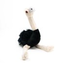 Pluche struisvogel, ca. 30 cm, polyester, wasbaar
