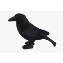 Corbeau en peluche, 16 cm, polyester