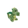 Groene knuffel draak, ca. 18 cm, polyester