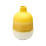 Glasierte Vase Mojave gelb